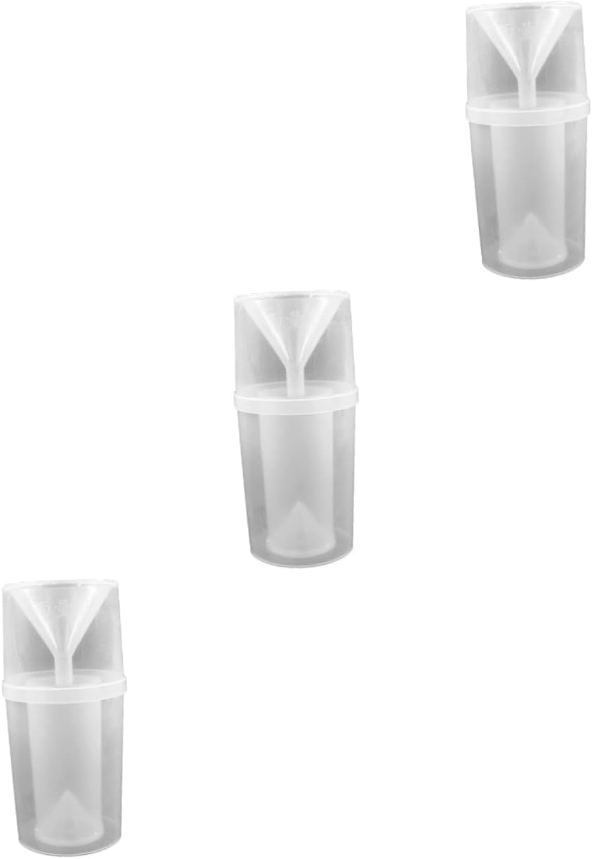 Happyyami 3 Sets Rain Gauge Measuring Cups Rain Measuring Cup Rain Measure Cup Replacement Rainfall Test Tube Rain Sprinkler Gauge Rainfall Gauge Number Primary School Plastic Tool
