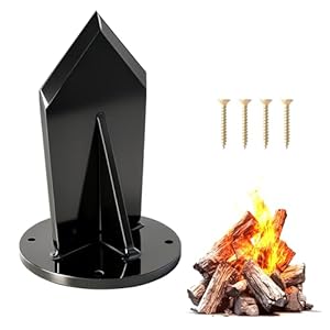 Manual Log Splitter, Heavy Duty Firewood Kindling Splitter Base Mounted, Lightweight & Portable Wood Splitting for Gardening and DIY