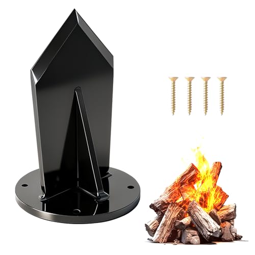 Kindling Splitter Log Wedge, Firewood Splitter with Wider Fins, Manual Wood Splitter, Heavy Duty Firewood Splitter, Manual Log Splitting Wedge Tool for Home, Stove, Fireplace, Campsite