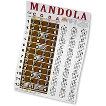 Mandola Fretboard Notes and Chord Chart Instructional Poster 11x17 | A New Song Music