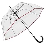 STREBEN: Der Stockschirm für Damen und Heranwachsende ist nicht nur schön, sondern bietet durch seine 8 Streben auch eine hohe Widerstandsfähigkeit bei stürmischen Verhältnissen.