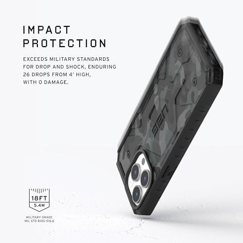 Image of URBAN ARMOR GEAR UAG Case [Updated Ver] Compatible with iPhone 15 Pro Max Case 6.7 inch Pathfinder SE Midnight Camo Built-in Magnet Compatible with MagSafe Charging Rugged MIL-STD Protective Cover