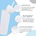 Volhoply 16oz Plastic Skinny Tumbler with Lid and Straw Bulk 8 Pack,Insulated Double Wall BPA Free Matte Acrylic Tumblers,Iced Coffee Travel Mug Reusable Party Cup,Customizable Diy Gifts(White,8 Set)