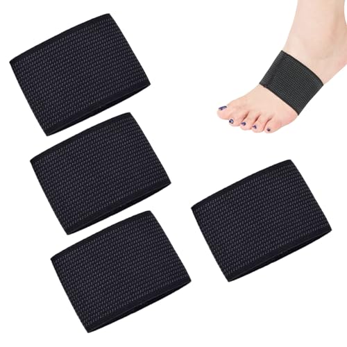 Plantar fasciit stödstrumpor, fotstöd för tendinit, för att lindra smärta och smärtsamma platta fötter, L (10 x 6 cm)