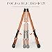 AW Wood Folding Guitar Stand A-Frame Instrument Display Stand with Foam Arms