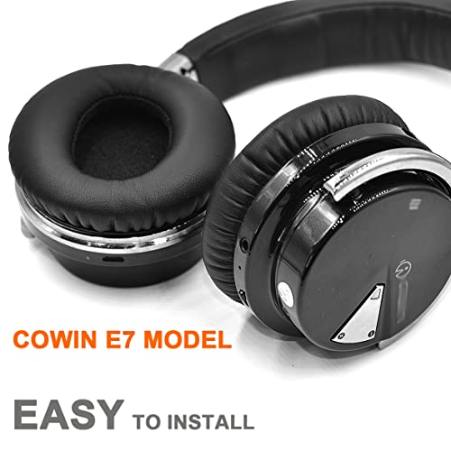 Almohadillas para auriculares Defean para COWIN E7 / E7 Pro (no compatibles con SE7) | También para Silensys E7 / E7 Pro, cuero más suave y espuma de alta densidad para cancelación de ruido miniatura 5