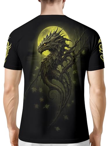 HIVICHI Graphic T-Shirts for Men Funny Novelty 3D Printed Crazy Weird Design Short Sleeve Tee Shirt2