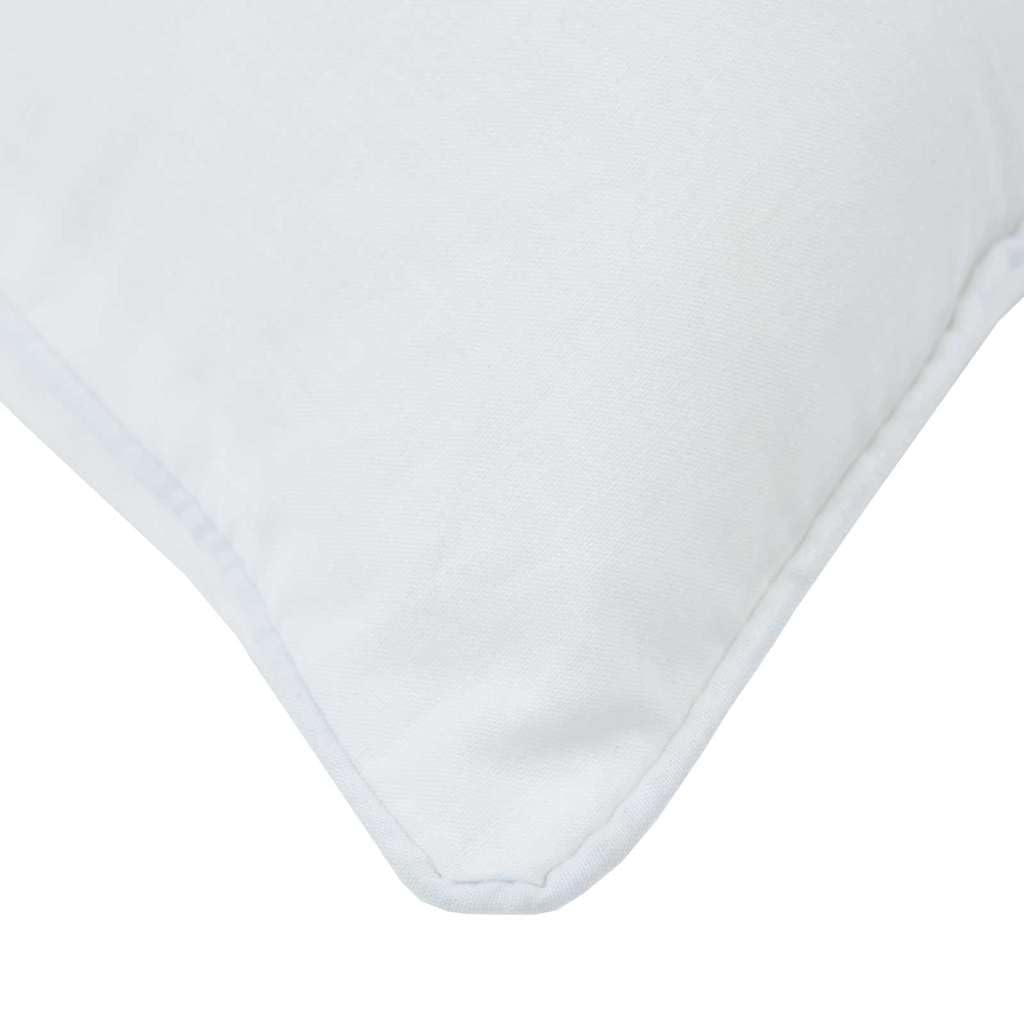 2 almohadas blancas 70 x 60 x 20 cm algodón poliéster almohada para dormir de lado, almohada de cama con relleno de poliéster suave, almohada cama para dormitorio y habitación de invitados
