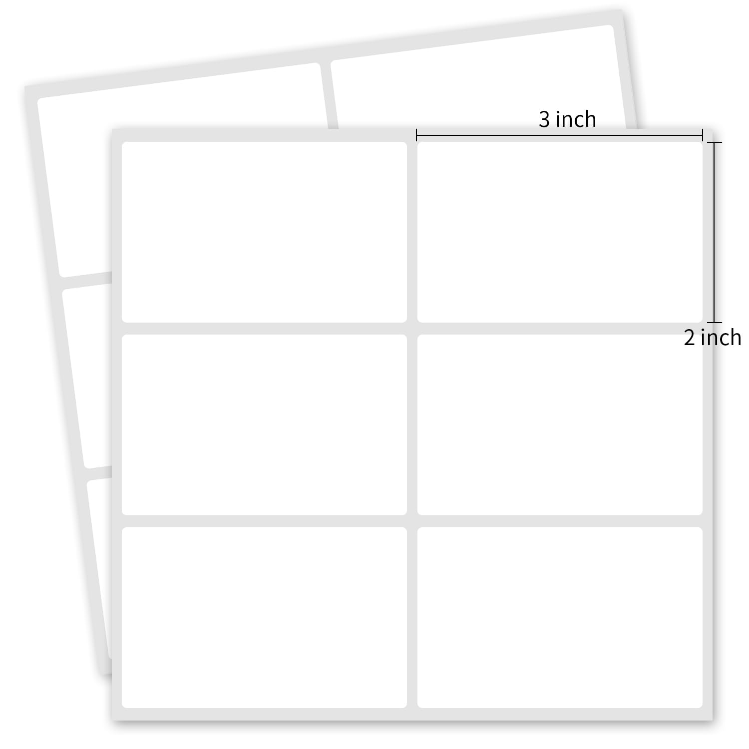 Yeachlaing 2×3 Inch Removable Blank Freezer Labels,Water/Oil/Tear Resistant/Ink Won't Smudge No Residue (120pcs,1 Bag)