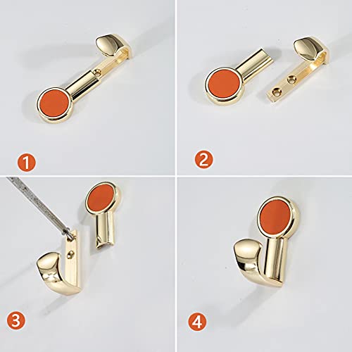 Percheros Para Colgar Abrigos 5 Pack Home Storage Wall Hooks Bathroom Towel Hooks Metal Coat Hooks Coat Hooks for Cabinet Closet Door Towel Hooks Perchero Para Colgar Bolsas - Image 5