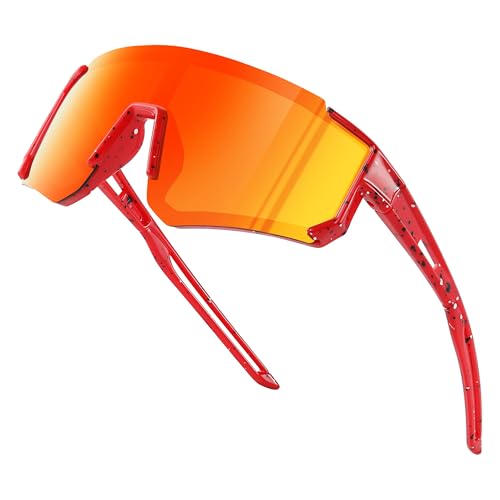 Image of Fanshen Kids Baseball Sunglasses for Boys Girls Ages 3-12, Sports Polarized Youth Baseball Softball Sunglasses UV Protection