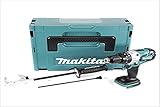 Makita DHP 481 ZJ - Taladro atornillador inalámbrico (18 V, sin escobillas, 115 Nm, sin batería ni cargador)