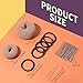 FANDAMEI Donut Bun Makers- 4PCS Extra Small 4 PCS Small Hair Bun Maker for Kids, Ballet Bun Donuts for Hair, with 5 Elastic Hair Ties and 40 Pins (Tan Brown)