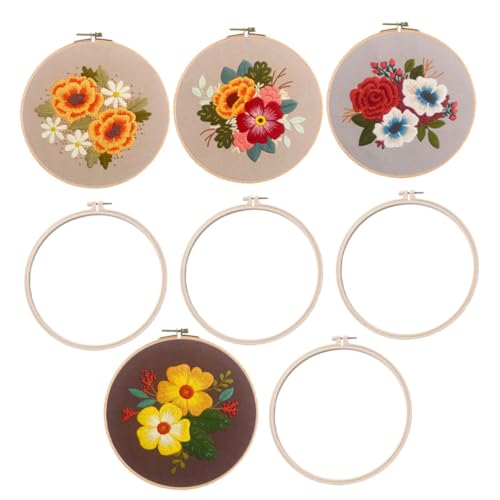 Kit de broderie DIY avec 8 pièces de coton pour réussir facilement vos broderies