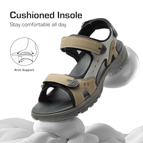 DREAM PAIRS Men’s Arch Support Hiking Sandals Sport Outdoor Athletic Comfortable Summer Beach Water Sandals3