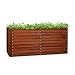 Produktbild blumfeldt Rust Grow Hochbeet Gartenbeet, verzinktes Stahlblech, Materialstärke: 0,6 mm, einfache Montage, Rost-Finish, 200 x 90 x 100 cm (BxHxT) Rost