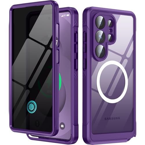 MESTRIEV Galaxy S26 Ultra �p �P�[�X�y�`�����h�~�EMagSafe�Ή��E�ČRMIL�K�i�z�S�ʕی� 9H�����K���X �ϏՌ� �ی�t�B�����t�� �ϋv�� �y�� ���菝�h�~ �}�O�l�b�g���� ���C�����X�[�d�Ή� �w�ʃN���A ���ʕی� �X�}�z�P