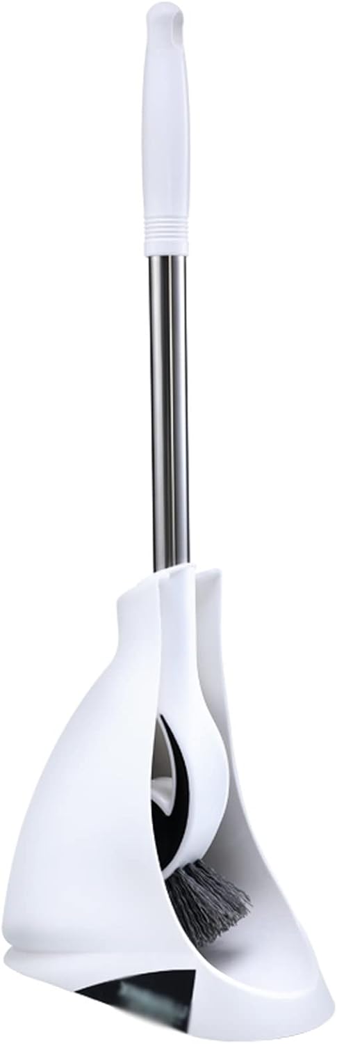 Toilet Brush Holder Toilet Brush Set The Brush Head Can Clean Corners and Grooves Easy-to-Clean Toilet Brush Floor Type (White) Toilet Brush Holders