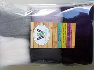 February Set* Pure Wool Tops for Needle and Wet Felting, Packs of 30, 60 and 90 Grams (30 g)