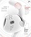 Proof Labs 4 Pairs for AirPods 4 Ear Hooks Covers [Added Storage Pouch] Accessories Compatible with Apple AirPods 4th Generation (White)