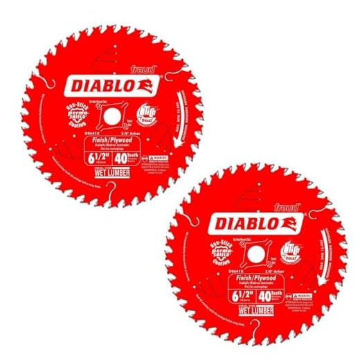 Diablo 6-1/2-Inch x 40-Tooth ATB Precision Finishing Saw Blade Bundle (2-Pack)