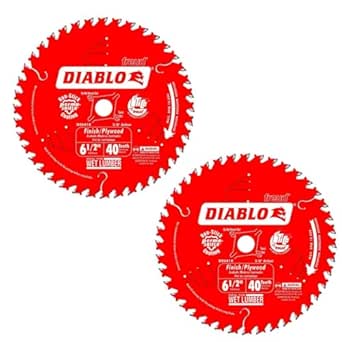 Diablo 6-1/2インチ x 40歯 ATB 精密仕上げ鋸刃セット