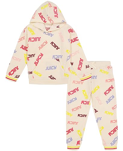 Image of Juicy Couture Girls' 2 Pieces Hooded Jog Set