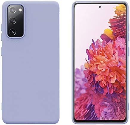 Amazon Com Samsung Galaxy S Fe 5g Case Liquid Silicone Case With Microfiber Lining Slim Soft Shockproof Gel Rubber Case Cover For Samsung Galaxy S Fe 5g Purple Cell Phones