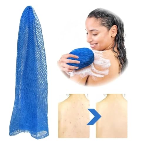 Esponja de red exfoliante corporal y toalla de esponja doble cara 3