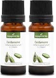 CARDAMOMO BIO - 10mL - Olio Essenziale di Qualità Premium - 100% Puro, Naturale, Garantito ChromaCert® - Chemiotipizzato & Integrale (Confezione da 2)