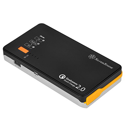 Booster démarreur de voiture 10000mAh SilverStone SST-PB06BS avec lampe LED d'urgence