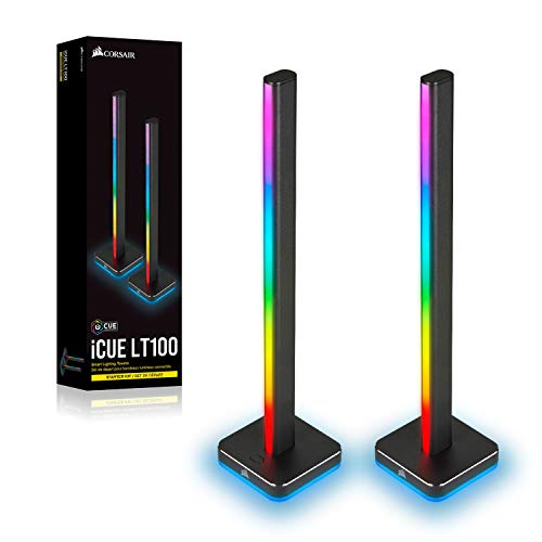 KIT INICIAL DE TORRES DE ILUMINAÇÃO INTELIGENTES CORSAIR iCUE LT100 - CD-9010002-NA