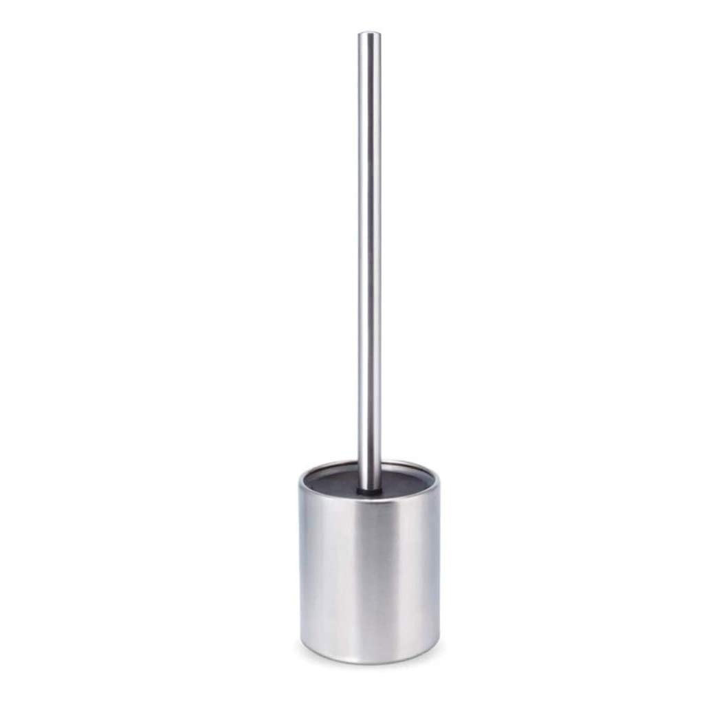Brosse WC et support - Brosse WC en acier inoxydable - Brosse WC ergonomique - Pour salle de bain et WC