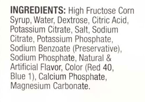 Sqwincher Fast Pack Liquid Concentrate, Cherry, .6 fl oz (4 Packs of 50)