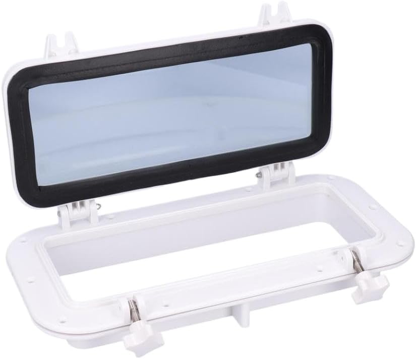 Rectangle Marine Boat Porthole Window with Tempered Glass and 316 Stainless Steel Frame for Yacht and Sailboat