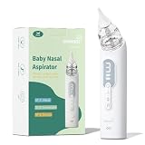 GROWNSY Upgrade Baby Nose Sucker, Rechargeable Nasal Aspirator for Baby, Electric Nose Suction for B
