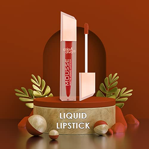Image of Adbeni Value Pack, Mousse Matte Liquid Lipstick With Eyeliner & Mascara, 5.5ml Each | Long Lasting, Water & Smudge Proof, Light Weight, 14 Hour Long Stay, Pack Of 3 (Rustique 127)