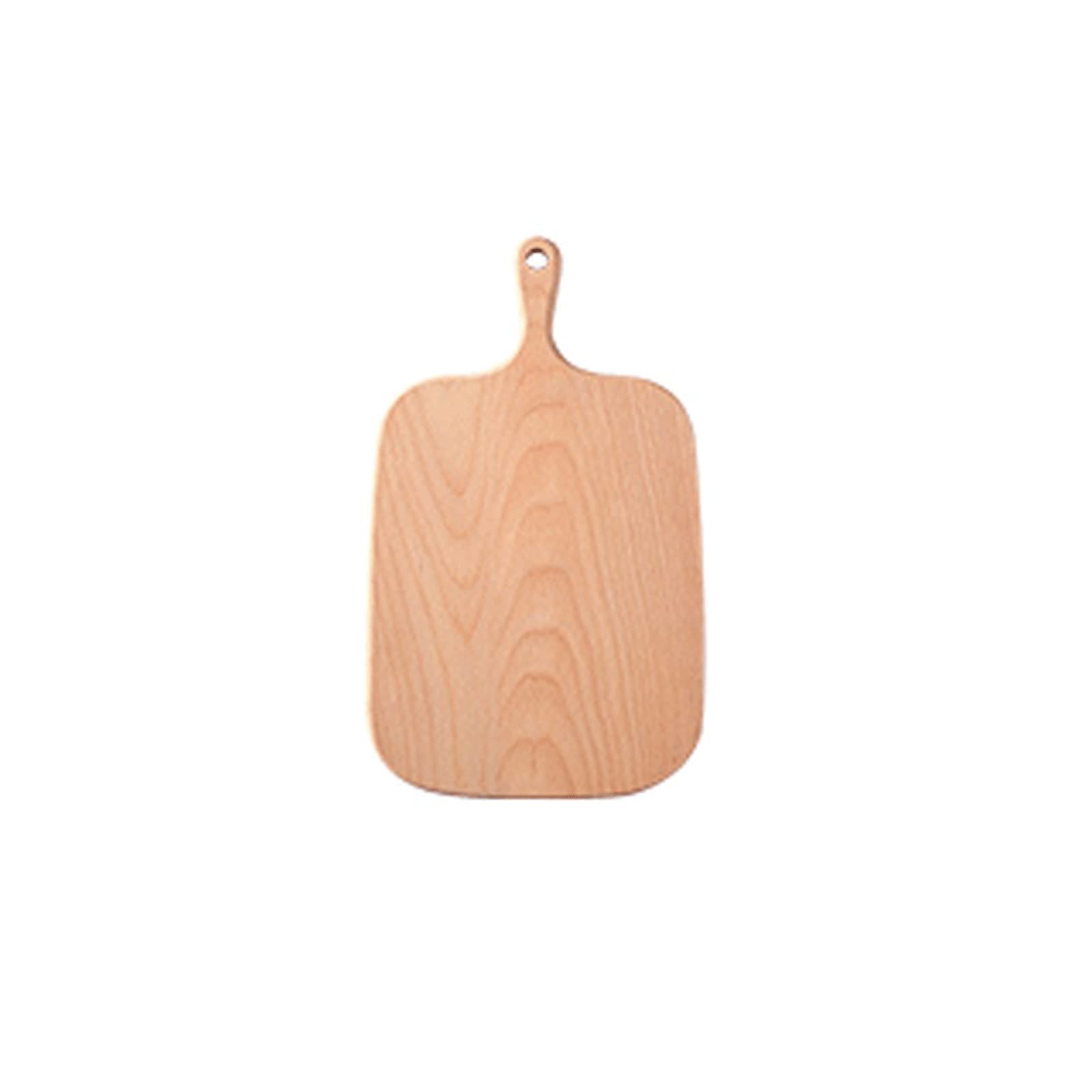 Tabla de cortar con bloques de madera de nogal negro, placa de madera para alimentos, pizza, sushi, pan, bandeja de madera entera, sin pintura (marrón, L)