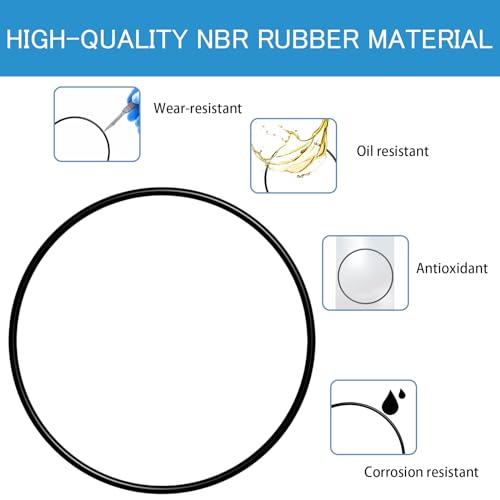 Image of O-Ring A20038 A-20038 Replacement for Fluval 104, 105, 106, 107, 204, 205, 206, 207 Motor Head Lid Seal Ring (2 Pack)