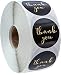 Faux Glitter Thank You Stickers - 1.5" Circle Labels/1000 per pack