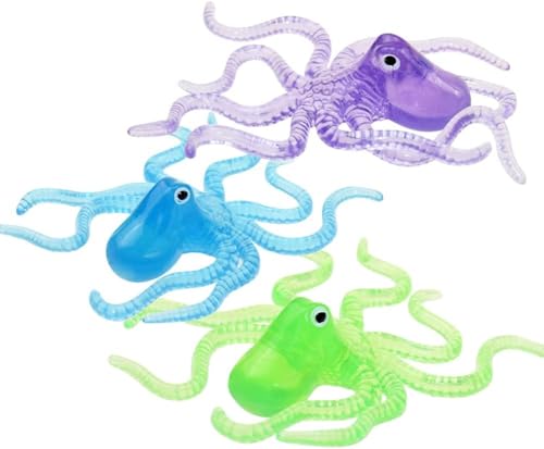 Summer Diving Toy Swimming Pool Underwater Octopus Shape Training Water Games Gifts Random Color 3pcs