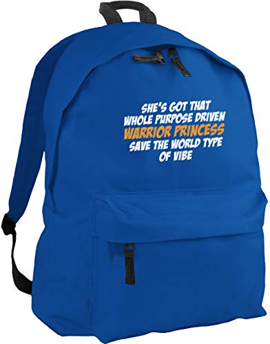 Image of HippoWarehouse She's got that Whole Purpose Driven Warrior Princess Save the World Type of Vibe Backpack ruck Sack Dimensions: 31 x 42 x 21 cm Capacity: 18 litres