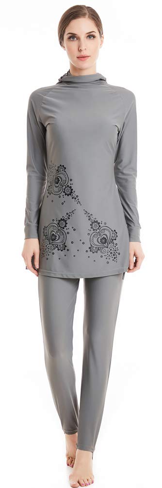 Costumi da Bagno Islamici Musulmani Donna Costume da Bagno Modesti Swimwear Hijab Burkini Copertura Completa Sportivo Abbigliamento