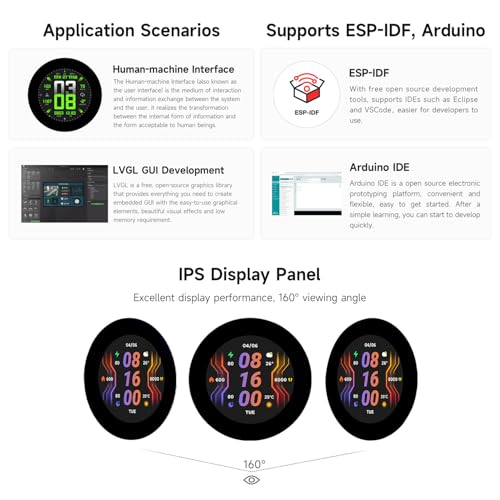 Carte de développement ESP32-S3 avec écran tactile capacitif Wi-Fi Bluetooth Waveshare 2.8 - 5