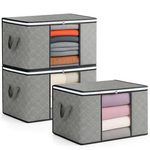 Gris + Negro - Pack 3 - 90L cada unidad