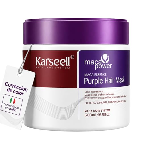 Karseell MACA CARE SYSTEM Mascarilla Capilar Violeta 500ml Matizadora Pelo