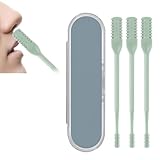 Nasenhaarschneider, Nasal Hair Cutter, Manueller Nasenhaarschneider, Doppelseitiges Nasenhaarmesser, Nasenhaartrimmer Frauen, Nasierer Nasenhaar Rasierer für Herren-3PCS