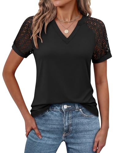 Women's V-Neck Lace Blouse