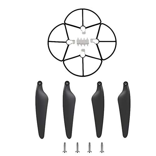 Preisvergleich Produktbild FBGood Drohne Ersatzteil Kompatibel mit Hubsan Zino H117S Quadcopter Drohne, Drohnen Ersatzpropeller Zubehör (4X Propellerschutz + 4X Verschlüsse + 4X Propeller + 4X Schraube)
