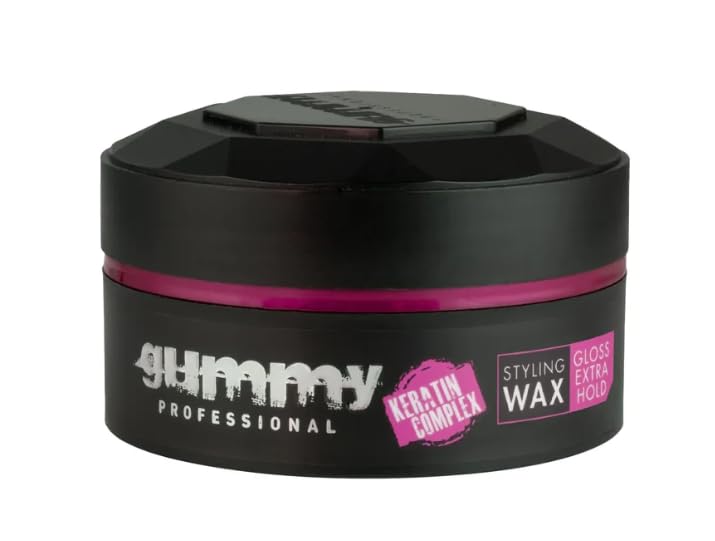 Gummy Professional - Cera para peinar, brillo extra fuerte,...